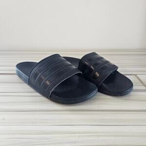 Adidas Men's Black Slip-ons Slides Size 6